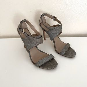 Charles David Metallic Heeled Sandals